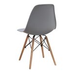 Σετ τραπεζαρία 5τμχ Allos - Nova Megapap χρώμα sapphire oak - γκρι 75x75x77εκ. - Image 2