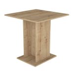 Σετ τραπεζαρία 5τμχ Allos - Nova Megapap χρώμα sapphire oak - γκρι 75x75x77εκ. - Image 3