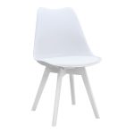 Σετ τραπεζαρία 5τμχ Darlen - Viva Megapap χρώμα λευκό 125x72x74εκ. - Image 2