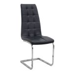 Σετ τραπεζαρία 5τμχ Darlen - Vela Megapap χρώμα λευκό - μαύρο 125x72x74εκ. - Image 2