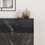 Μπουφές Dune Megapap χρώμα μαύρο εφέ μαρμάρου 123x35x77,4εκ. - Image 4
