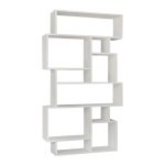 Βιβλιοθήκη Karmato Megapap χρώμα λευκό 96x25,5x168,5εκ. - Image 5
