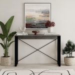 Κονσόλα Archie Megapap χρώμα γκρι ρετρό - μαύρο 110x35x75εκ. - Image 2