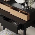 Τουαλέτα με καθρέπτη Lora Megapap με LED χρώμα μαύρο - sapphire oak 96x40x133,4εκ. - Image 5