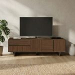 Έπιπλο τηλεόρασης Capri Megapap χρώμα καρυδί milano 180x45x55εκ. - Image 3