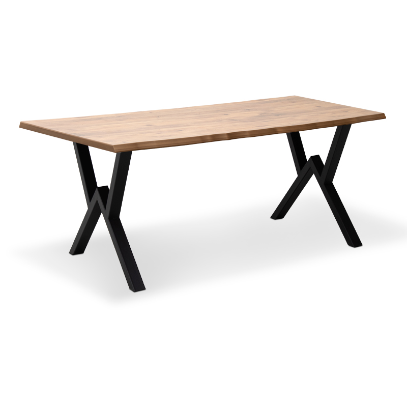 GP038-00031-0 Τραπέζι Walter Megapap Mdf - μεταλλικό χρώμα ακακίας 140x80x75εκ. - Image 1