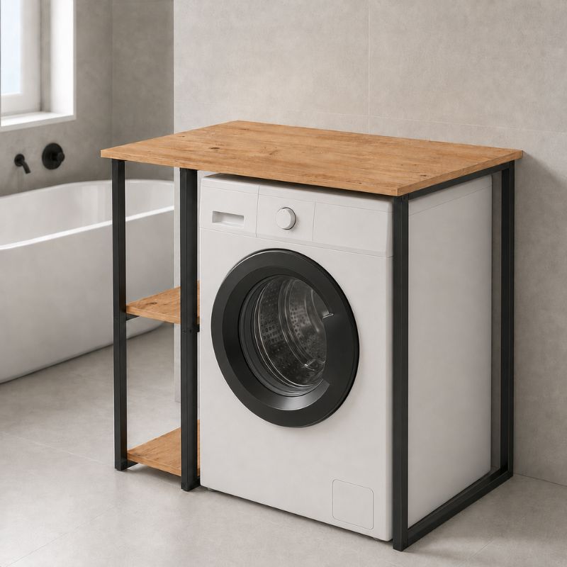 GP041-01381-0 Έπιπλο πλυντηρίου Verno Megapap χρώμα pine oak 90x59,8x92,8εκ. - Image 1