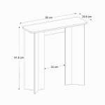 Κονσόλα Mara Megapap χρώμα travertine 90x29,6x91,8εκ. - Image 10