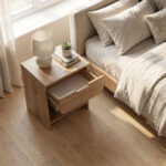 Κομοδίνο Mida Megapap χρώμα sepet oak 45x40x52εκ. - Image 4