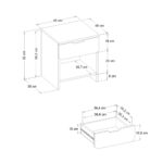 Κομοδίνο Mida Megapap χρώμα sepet oak 45x40x52εκ. - Image 8
