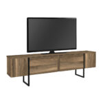 Έπιπλο τηλεόρασης Orontes Megapap χρώμα καρυδί 180x29,6x50εκ. - Image 7