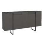 Μπουφές Orontes Megapap χρώμα ανθρακί 160x35,2x80εκ. - Image 7