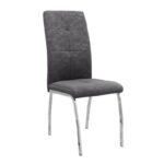 Σετ τραπεζαρία 5τμχ Darlen - Alma Megapap χρώμα λευκό - γκρι 125x72x74εκ. - Image 2