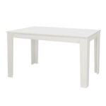 Σετ τραπεζαρία 5τμχ Darlen - Alma Megapap χρώμα λευκό - γκρι 125x72x74εκ. - Image 4