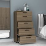 Συρταριέρα Helia Megapap χρώμα καρυδί 60x44x108εκ. - Image 2
