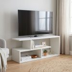 Έπιπλο τηλεόρασης Forever Megapap χρώμα λευκό 100x30x40cm.