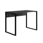 Γραφείο εργασίας Inna Megapap χρώμα γκρι ρετρό - silky black 100x60x75εκ. - Image 4