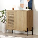 Μπουφές Naive Megapap χρώμα sapphire oak 80x40x80εκ.
