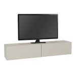 Έπιπλο τηλεόρασης επιτοίχιο Aristo Megapap με LED χρώμα sandstone 135x31,6x25εκ. - Image 8