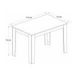 Τραπέζι Darlen Megapap χρώμα γκρι σκυροδέματος 110x72x74εκ. - Image 8