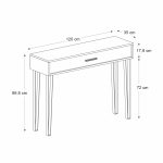Κονσόλα Rochel Megapap χρώμα καρυδί 120x35x89,8εκ. - Image 8