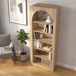 Βιβλιοθήκη Voila Megapap χρώμα sepet oak 74x35x180εκ. - Image 3