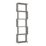 Βιβλιοθήκη Alvina Megapap χρώμα γκρι σκυροδέματος 45x19,6x158,8εκ. - Image 6