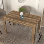 Τραπέζι Darlen Megapap χρώμα καρυδί 125x72x74εκ. - Image 2