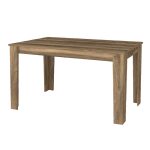 Τραπέζι Darlen Megapap χρώμα καρυδί 125x72x74εκ. - Image 5