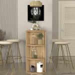 Τραπέζι μπαρ Vigne Megapap χρώμα sepet oak 150x51,6x101,8εκ. - Image 3
