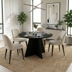 Τραπέζι Tailor Megapap χρώμα sencron black Ø120x75,7εκ. - Image 3