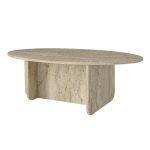 Τραπεζάκι σαλονιού Ravey Megapap χρώμα travertine 120x60x39,8εκ. - Image 9