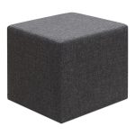 Σκαμπώ Linda Megapap υφασμάτινο χρώμα ανθρακί 40x40x40εκ.