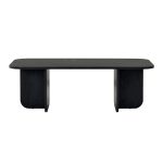 Τραπεζάκι σαλονιού Becaj Megapap χρώμα black wood 120x60x41,4εκ. - Image 4