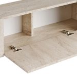 Έπιπλο τηλεόρασης Nexus Megapap χρώμα travertine - χρυσό 180x30x45,5εκ. - Image 4