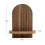 Ραφιέρα τοίχου Artwill Megapap Mdf χρώμα wenge 26x13x35εκ. - Image 5