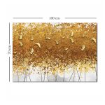 Πίνακας σε καμβά "Golden Birds" Megapap ψηφιακής εκτύπωσης 100x70x3εκ. - Image 4