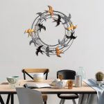 Διακοσμητικό τοίχου Spiral Flock Megapap μεταλλικό χρώμα μαύρο - bronze - ασημί 87x87εκ. - Image 3