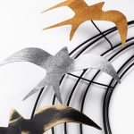 Διακοσμητικό τοίχου Spiral Flock Megapap μεταλλικό χρώμα μαύρο - bronze - ασημί 87x87εκ. - Image 4