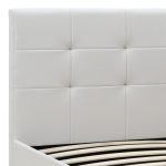 Κρεβάτι Sissy Megapap από τεχνόδερμα χρώμα λευκό 160x200εκ. - Image 7