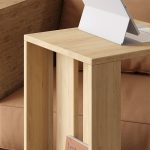 Τραπεζάκι βοηθητικό Edi Megapap χρώμα sapphire oak 37x45x60εκ. - Image 3