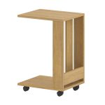 Τραπεζάκι βοηθητικό Edi Megapap χρώμα sapphire oak 37x45x60εκ. - Image 5