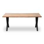 Τραπέζι Walter Megapap Mdf - μεταλλικό χρώμα ακακίας 160x80x75εκ. - Image 4