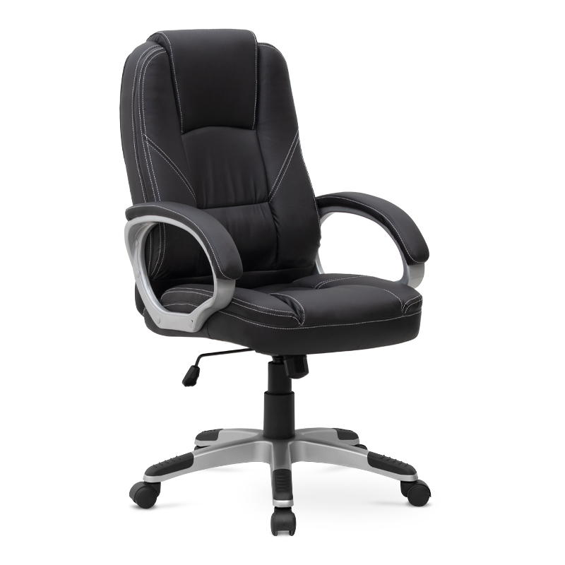 GP040-00111-0 Καρέκλα γραφείου διευθυντική Robie Megapap από τεχνόδερμα χρώμα μαύρο 64x62x108/118εκ. - Image 1