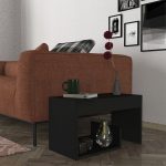Τραπεζάκι βοηθητικό Rosana Megapap χρώμα μαύρο 35x29,5x60εκ. - Image 2