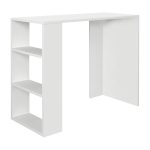 Γραφείο εργασίας Netenia Megapap χρώμα λευκό 90x40x74εκ. - Image 5