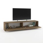 Έπιπλο τηλεόρασης Ahenk Megapap χρώμα καρυδί 160x31,3x32,9εκ. - Image 4