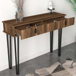Κονσόλα Helsinki Megapap χρώμα καρυδί 120x35,5x90εκ. - Image 2
