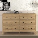 Συρταριέρα - Μπουφές Sabina Megapap χρώμα sepet oak 160x50x96εκ. - Image 4