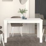 Τραπέζι Darlen Megapap χρώμα λευκό 125x72x74εκ. - Image 3